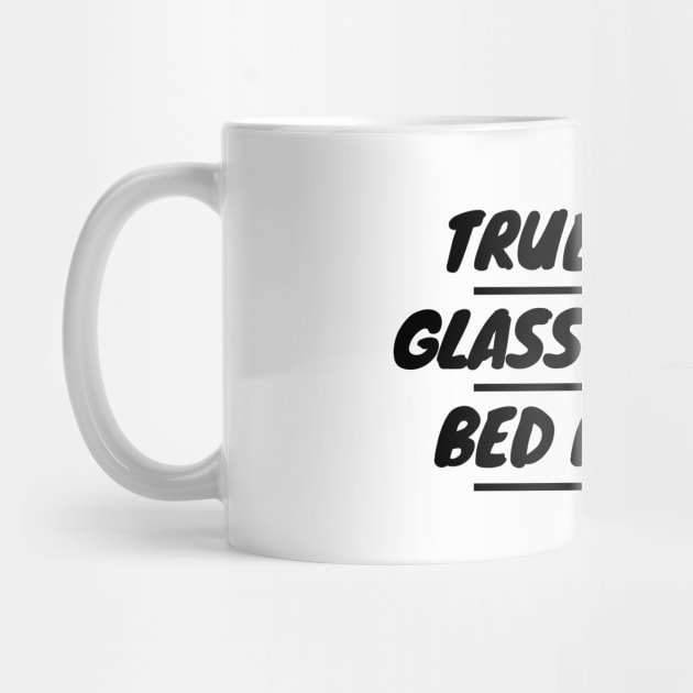 True Crime Glass Of Wine Bed By Nine by LunaMay